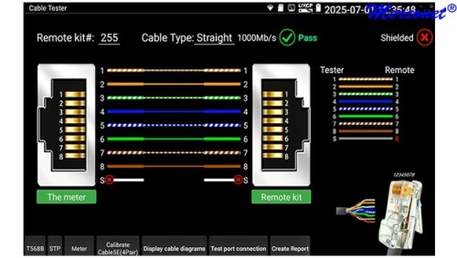 LS51 Ethernet Fiber TCP/IP WiFi 1610nm tester ls50-cable-tester-shielded