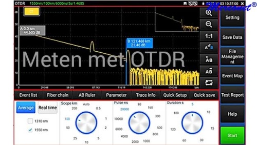 LS51 Ethernet Fiber TCP/IP WiFi 1610nm tester ls50-glasvezelotdr10