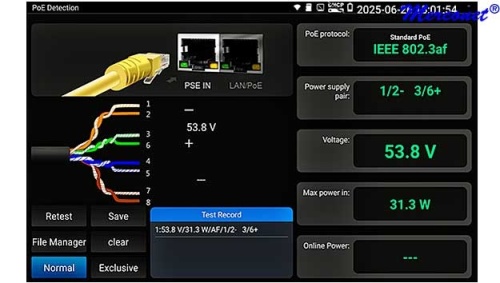 LS51 Ethernet Fiber TCP/IP WiFi 1610nm tester ls50-poe-detection-protocol